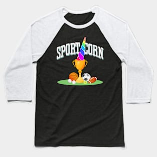 Sporty Unicorn Baseball T-Shirt